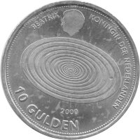 Niederlande 10 Gulden 1999 - Millennium - Silber