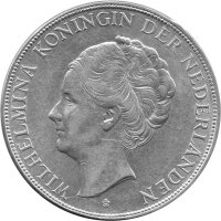 Niederlande 2,5 Gulden 1931 - Königin Wilhelmina -...