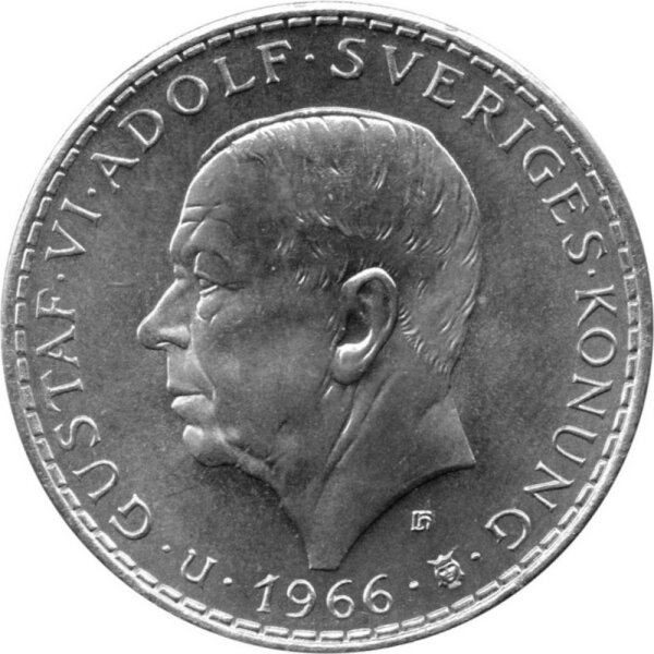 Schweden 5 Kronen 1966 - 100 Jahre Zweikammer-Verfassungsreform - Silber