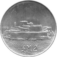 Malta 2 Lira 1972 - Fort St. Angelo - Silber