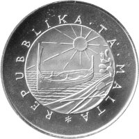 Malta 2 Lira 1975 - Alfonso Maria Galea - Silber