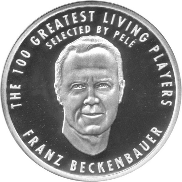 Deutschland Medaille - Franz Beckenbauer - Silber PP