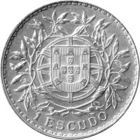 Portugal 1 Escudo 1916 - Umlaufmünze - Silber