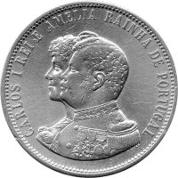 Portugal 1.000 Reis 1898 - Carlos I. "400. Jahrestag...