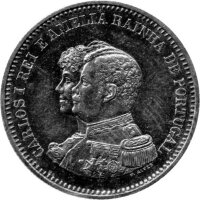 Portugal 200 Reis 1898 - Carlos I. "400. Jahrestag...
