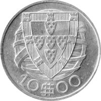 Portugal 10 Escudos 1940 - Umlaufmünze - Silber