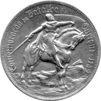 Portugal 10 Escudos 1928 - Schlacht von Ourique - Silber