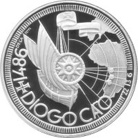 Portugal 100 Escudos 1987 - Diogo Cao - Silber PP