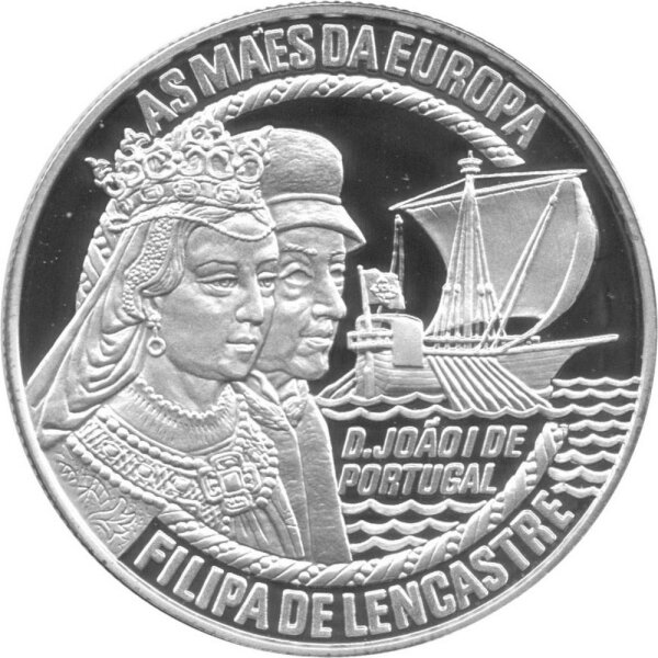 Portugal 50 Euro (Ecu) 1996 - Mütter in Europa "Filipa de Lencastre" - Silber PP