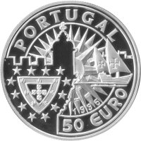 Portugal 50 Euro (Ecu) 1996 - Mütter in Europa "Filipa de Lencastre" - Silber PP