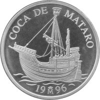 Spanien 5 Ecu 1996 - Coca de Mataró - Silber PP