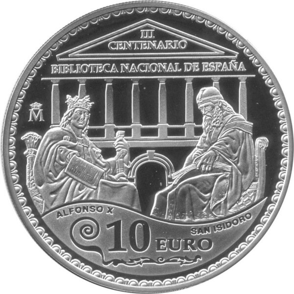 Spanien 10 Euro 2012 - 300 Jahre Nationalbibliothek - Silber PP