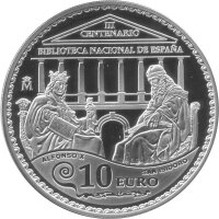 Spanien 10 Euro 2012 - 300 Jahre Nationalbibliothek -...