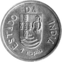 Porugisisch Indien 1 Rupie 1935 - Silber