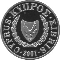 Zypern 1 Lira 2007 - 50 Jahre Römische Verträge - Silber PP