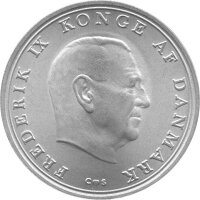 Dänemark 10 Kronen 1968 - König Frederik IX. "Hochzeit von Prinzessin Benedikte" - Silber