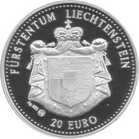 Liechtenstein 20 Euro 1997 - 125 Jahre Lichtensteinische Eisenbahn - Silber PP