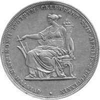 Österreich-Ungarn 2 Florin 1879 - Franz Joseph II. "Silberhochzeit" - Silber