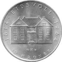 Norwegen 10 Kroner 1964 - Olav V....