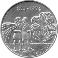 Island 1.000 Kronen 1974 - 1100 Jahre erste Besiedlung...