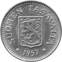 Finnland 100 Markkaa 1957 - Umlaufmünze - Silber