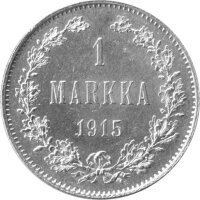 Finnland 1 Markkaa 1915 - Umlaufmünze - Silber