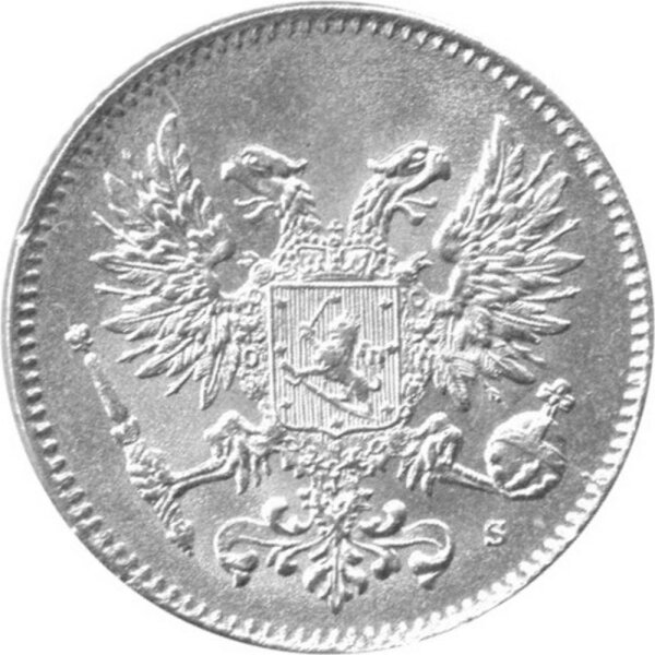 Finnland 50 Pennia 1917 - Umlaufmünze - Silber