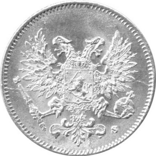 Finnland 25 Pennia 1917 - Umlaufmünze - Silber