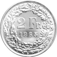 Schweiz 2 Franken 1874 - 1967 10 Stück 835/1000 Silber