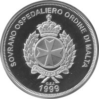 Malteserorden 500 Liras 1999 - Alexander der Große - Silber PP