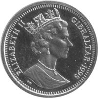 Gibraltar 40 Ecus 1995 - Europa - Platin