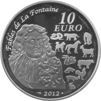 Frankreich 10 Euro 2012 - Jahr des Drachen - Silber PP