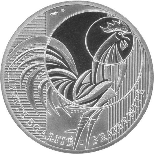 Frankreich 10 Euro 2016 - Gallischer Hahn - Silber PP
