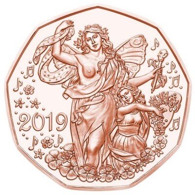 Österreich 5 Euro 2019 Lebensfreude - Kupfer