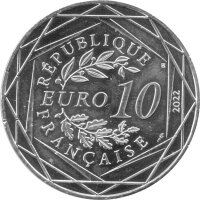Frankreich 10 Euro 2022 - "Asterix - Sensibilität" - Silber teilcoloriert