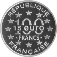 Frankreich 100 Francs 1997 - Bedeutende Bauwerke  in Europa "Rock of Cashel in Irland" - Silber PP
