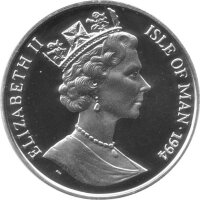 Isle of Man 15 Ecus 1994 - Katze von der Isle of Man - Silber PP