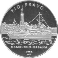Kuba 10 Pesos 1998 - Schiffe "Rio Bravo" -...