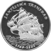 Kuba 10 Pesos 2000 - Schiffe "Santisima...