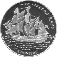 Kuba 10 Pesos 2000 - Schiffe "Velero Rayo" -...