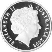 Australien 5 Dollars 2008 - Geschichte der Luftfahrt "AVRO 504K - Silber PP