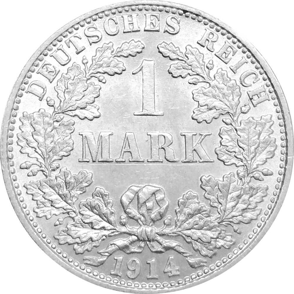 J.017 Kaiserreich 1 Mark 1891 - 1916 Kursmünze