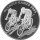 Kasachstan 100 Tenge 2004 -XXVIII. Olympische Sommerspiele 2004 in Athen "Radfahren" - 1 oz Silber PP