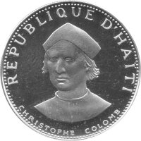 Haiti 25 Gourdes 1974 - Christoph Kolumbus - Silber PP