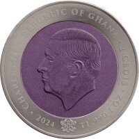 Ghana 2 Cedis 2024 - Mobile Phone - 1 oz Titan