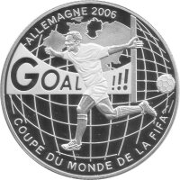 Kongo 10 Francs 2004 - XVIII. Fußball WM 2006 in...