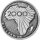 Tschad 500 Francs 2000 - Millennium - Silber PP