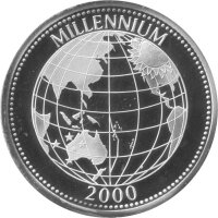 Somalia 150 Shillings 2000 - Millennium - Silber PP