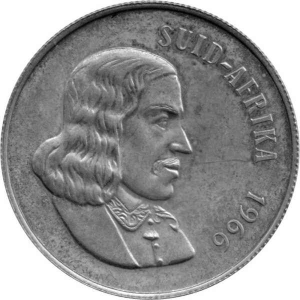 Südafrika 1 Rand 1966 - Umlaufmünze Jan van Riebeeck - Silber