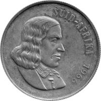 Südafrika 1 Rand 1966 - Umlaufmünze Jan van...
